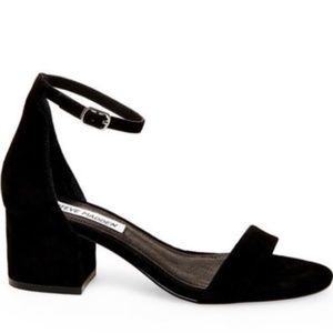 Steve Madden Irenee Black Suede Sandals